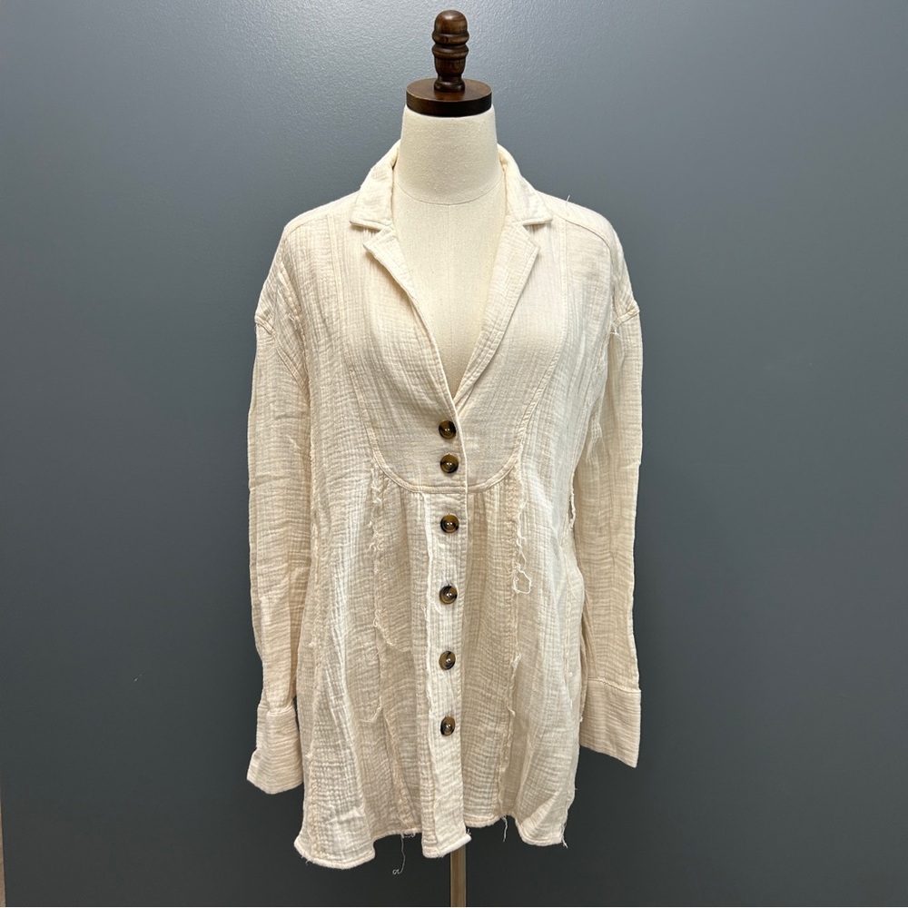 Free People All About The Feels Button Down View 4